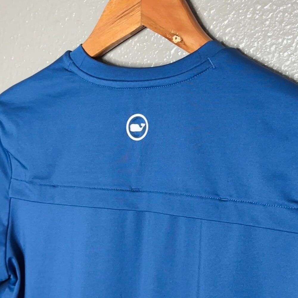 VINEYARD VINES BLUE LONG SLEEVE PERFORMANCE DRI-FIT MEDIUM 12 14 - Picture 6 of 7